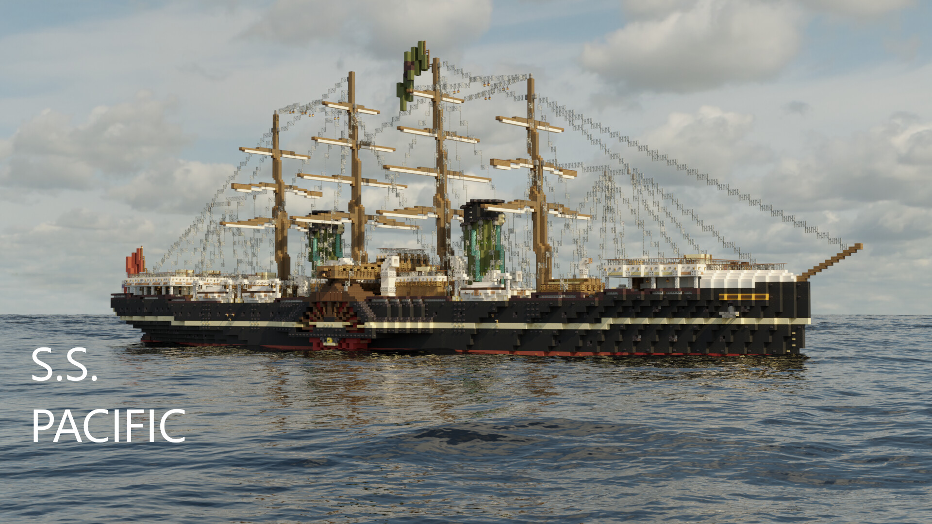 SS Pacific (1851) [FULL INTERIOR] Minecraft Map