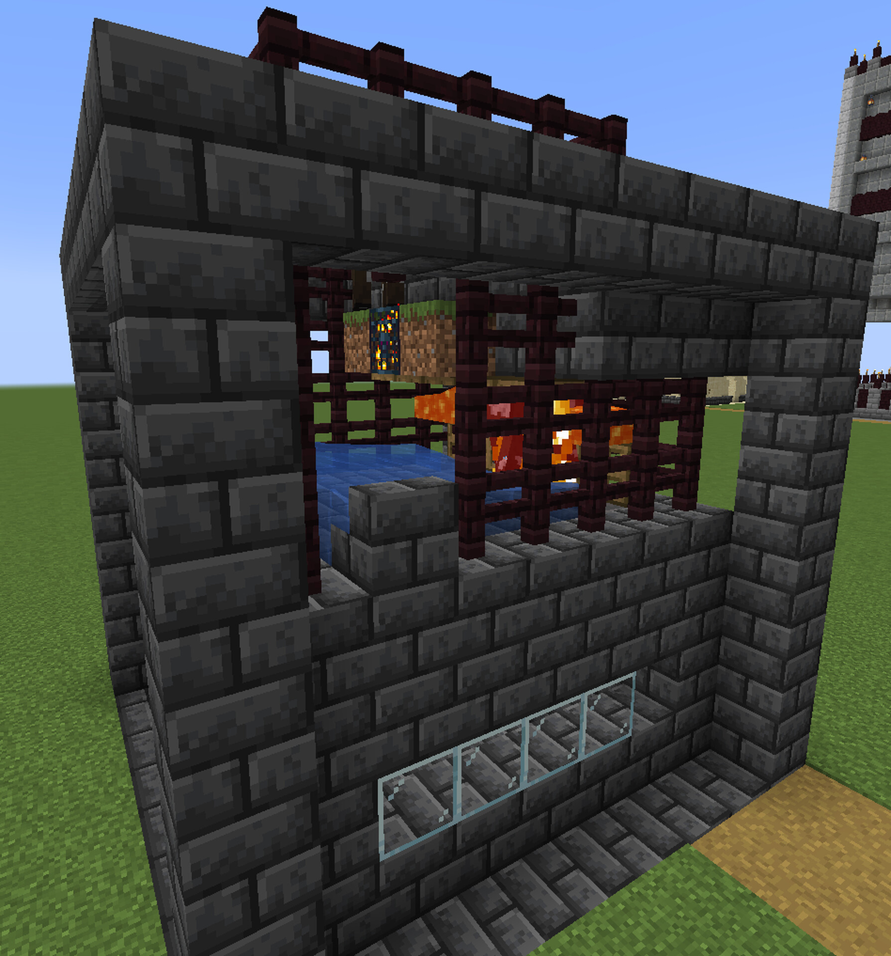 Automatic Cow And Sheep Farm With Spawners 1.17.1 Minecraft Map