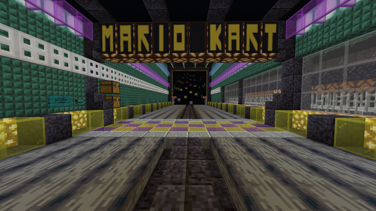 Mariokart DS waluigi pinball Minecraft Map