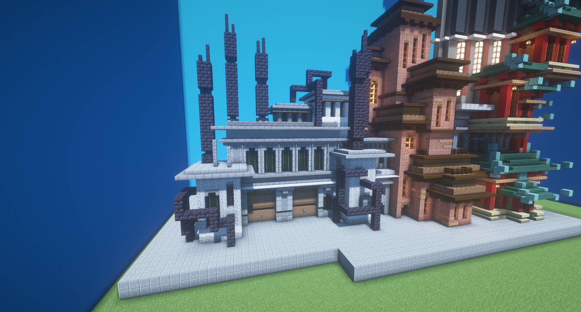 4 Themes in 1 build Minecraft Map