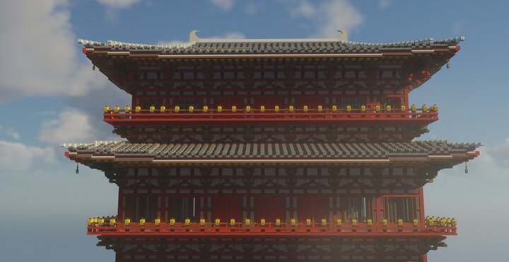 Chinese architecture 05 : Preview and details display Minecraft Map
