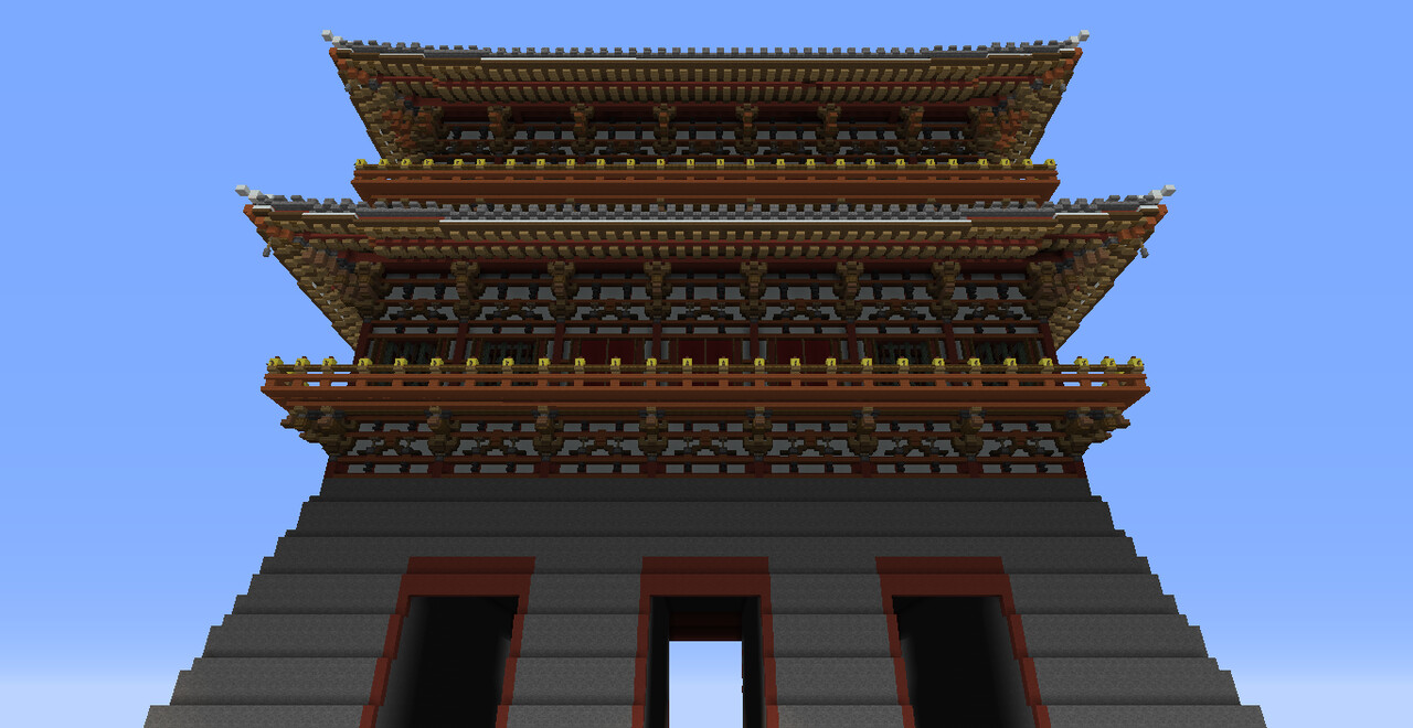 Chinese architecture 05 : Preview and details display Minecraft Map