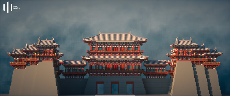 Chinese architecture 05 : Preview and details display Minecraft Map
