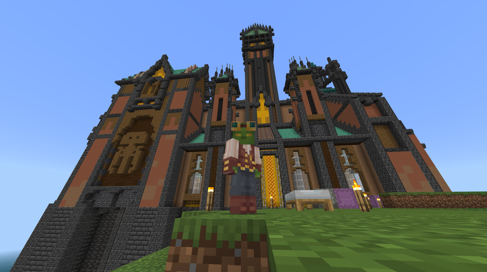 Deepslate Gothic Castle in minecraft 1.17 Bedrock Edition Minecraft Map