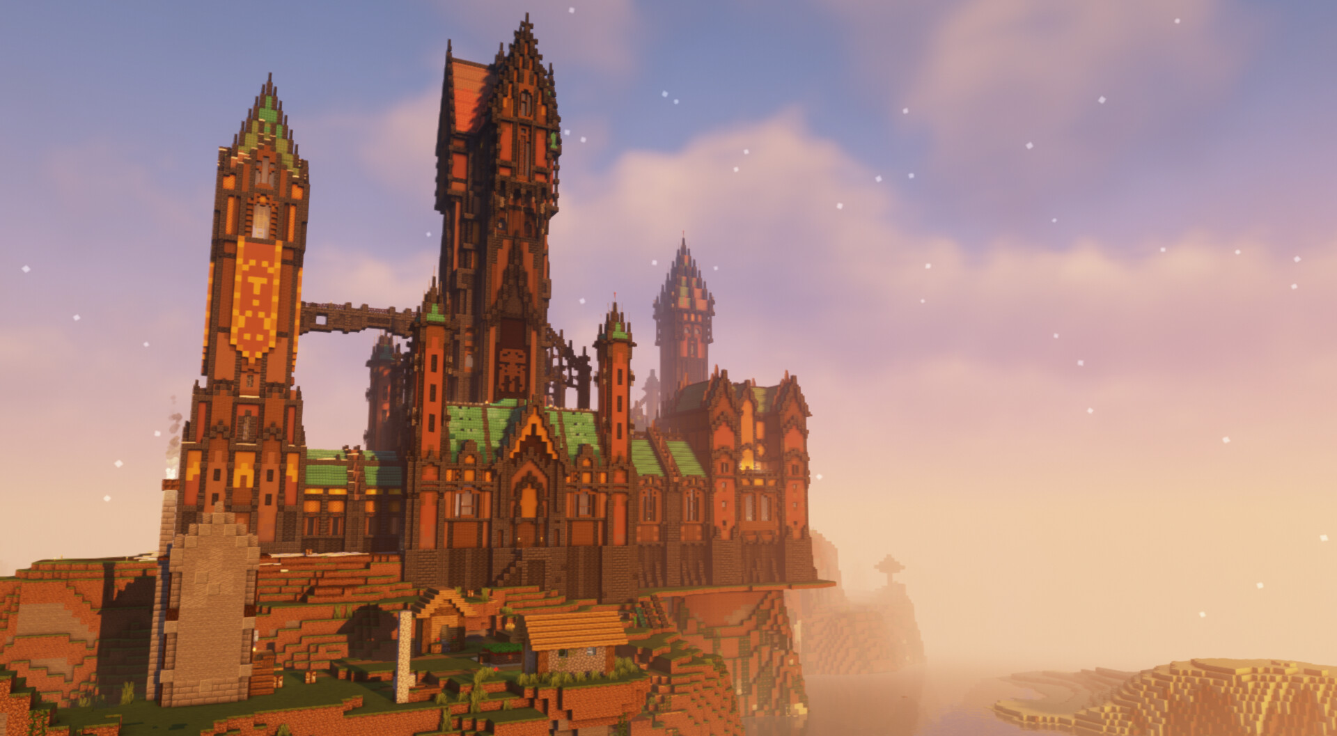 Deepslate Gothic Castle in minecraft 1.17 Bedrock Edition Minecraft Map