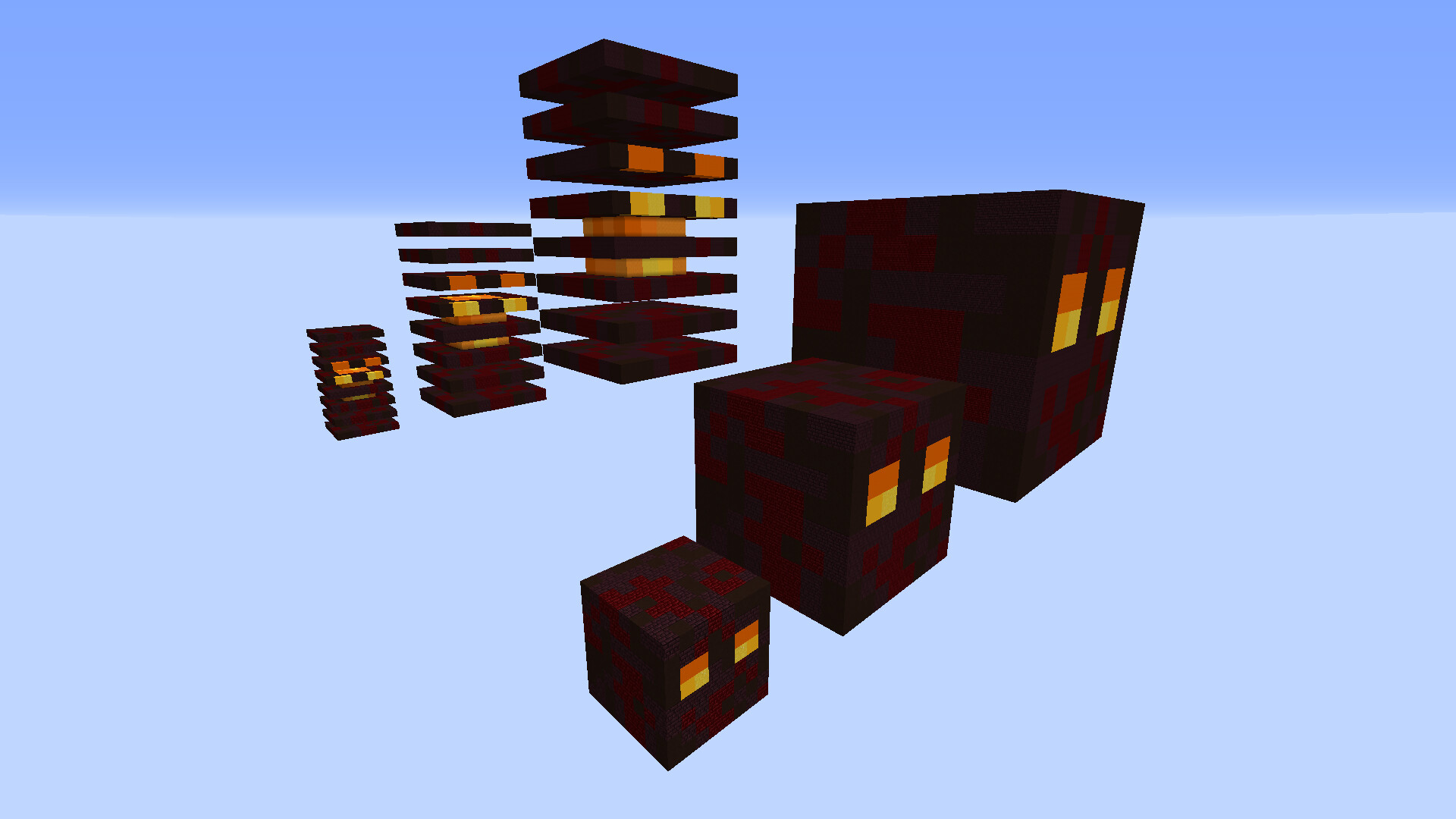 Magma Cube Mob Statues Minecraft Map