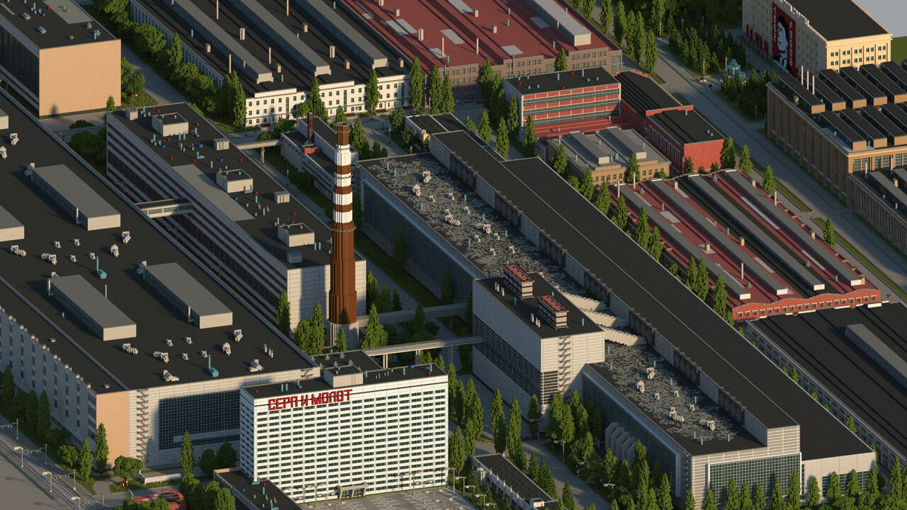 Soviet Metallurgical Plant "Sickle and Hammer" Minecraft Map