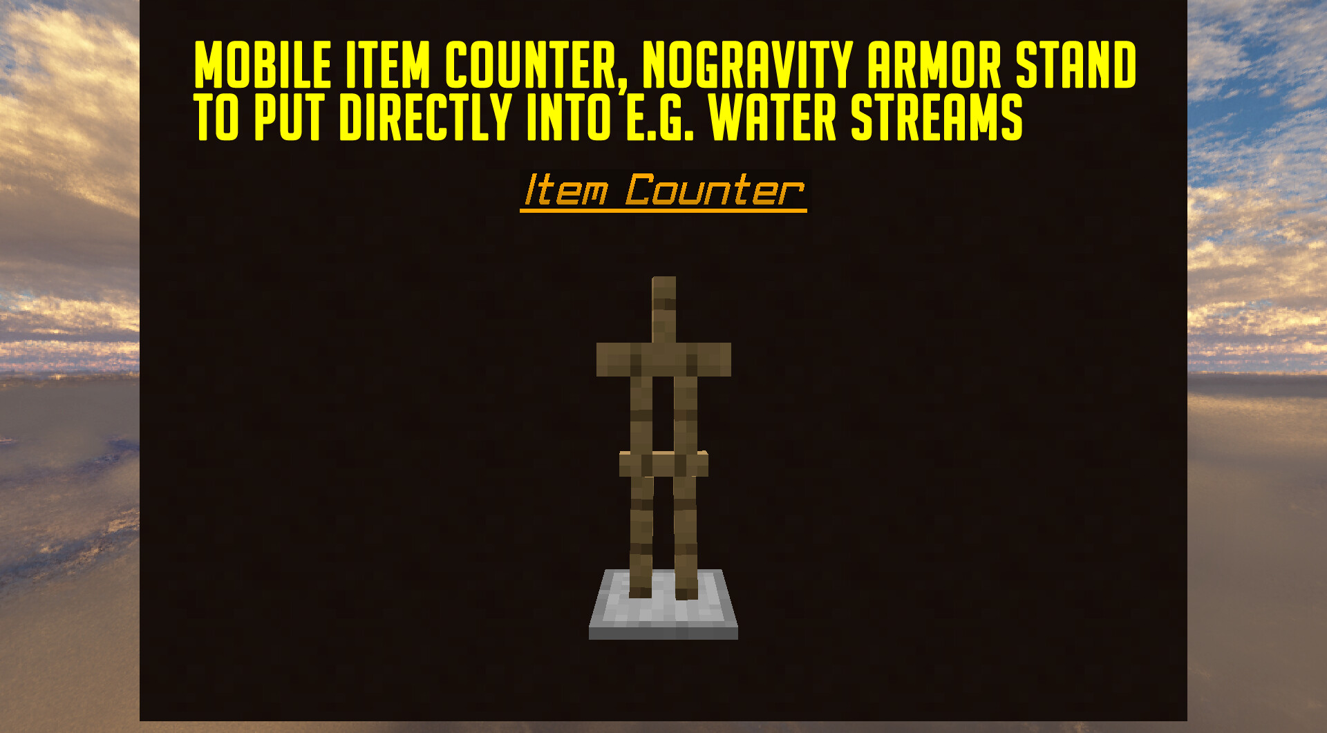 ITEM COUNTER FARM STATS Tool incl. TPS farm lag measuring Minecraft