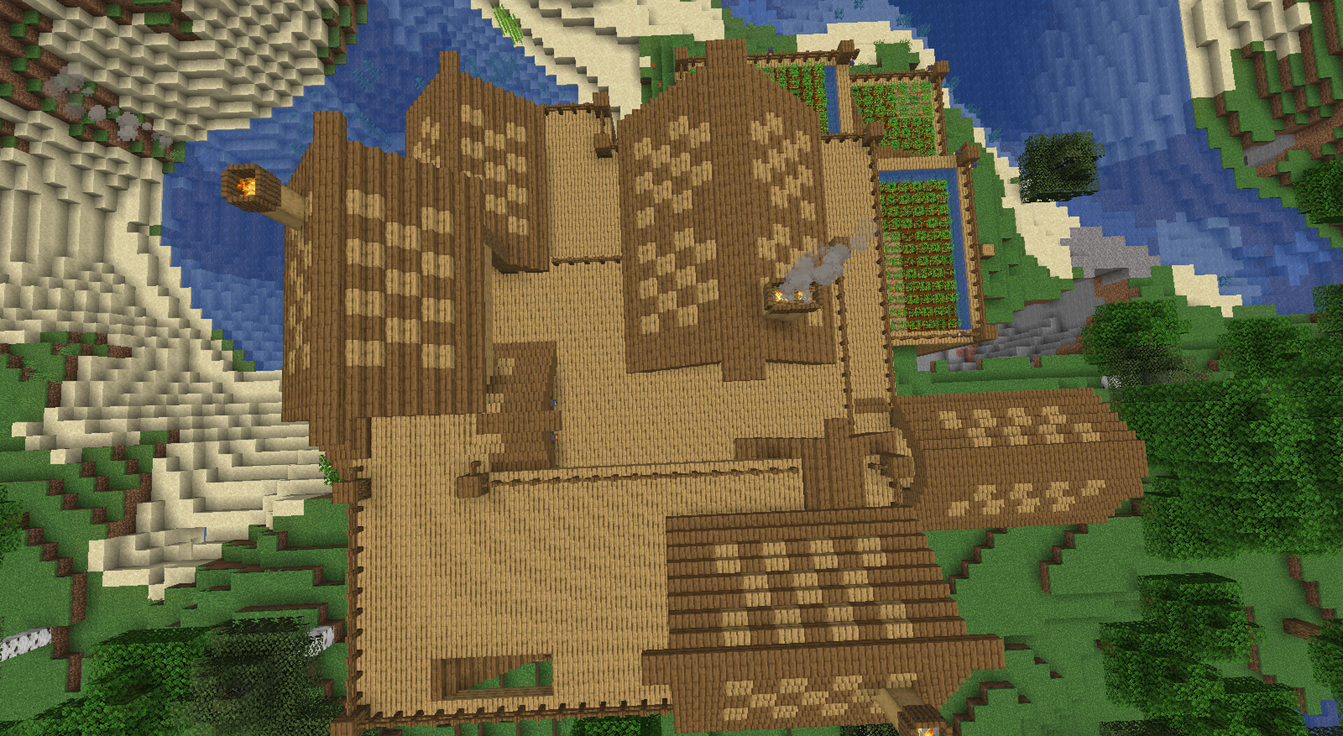 Small woodland village Minecraft Map
