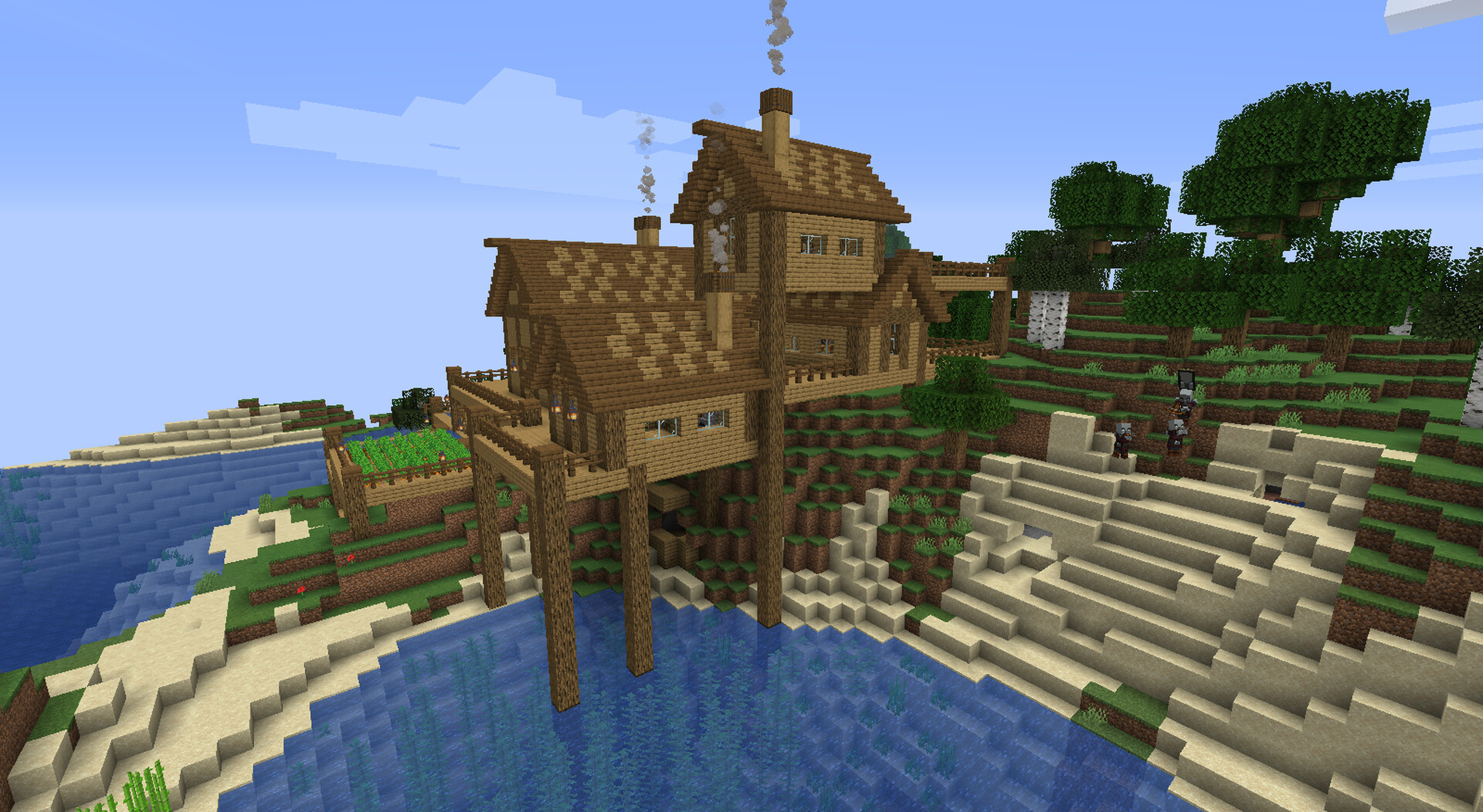 Small woodland village Minecraft Map