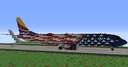 Southwest Airlines Freedom One Livery - 3:1 Scale Minecraft Map & Project