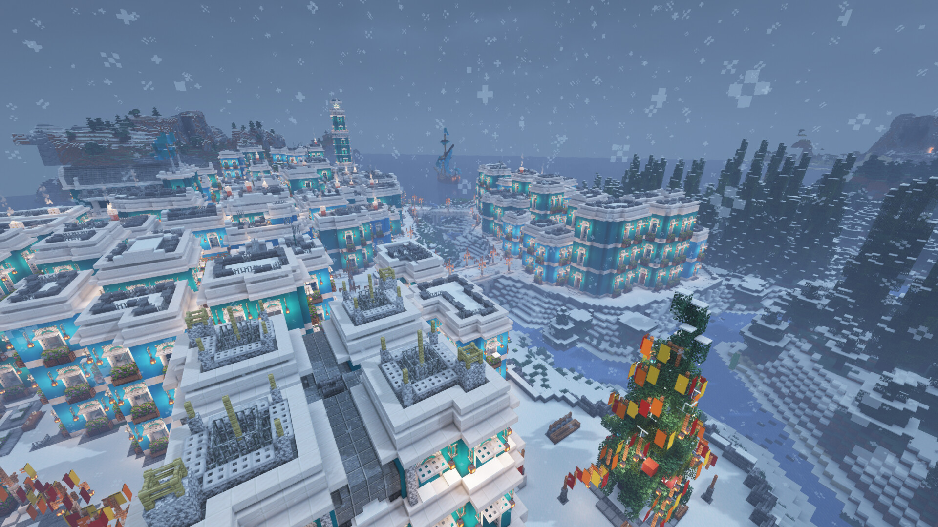 Winter city Minecraft Map