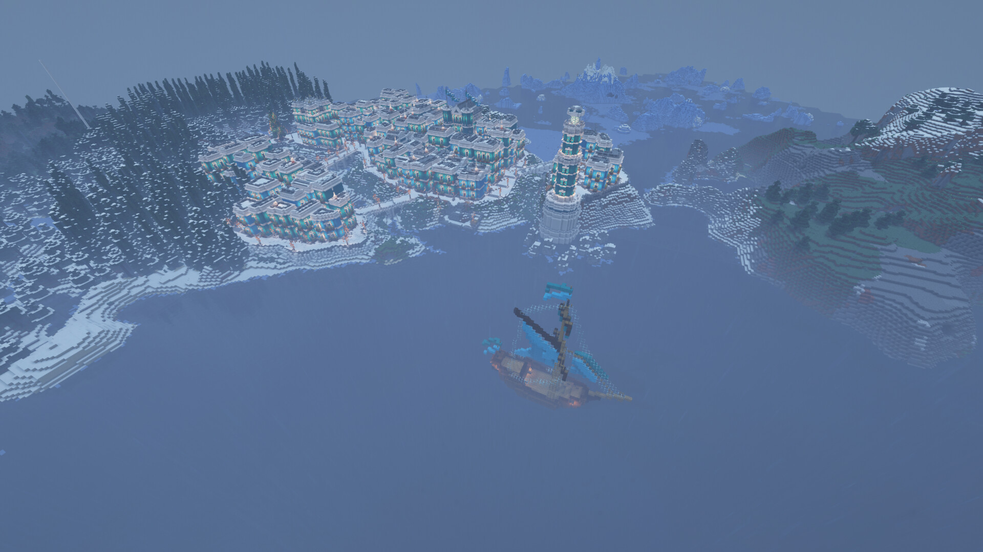 Winter city Minecraft Map