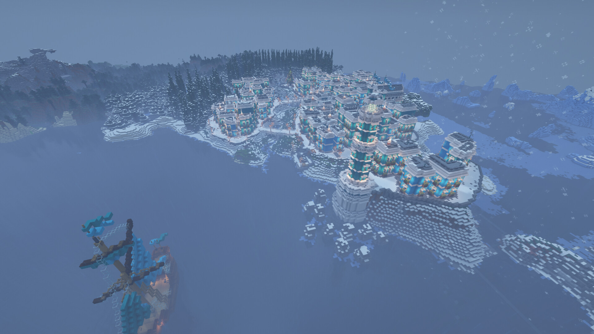 Winter city Minecraft Map