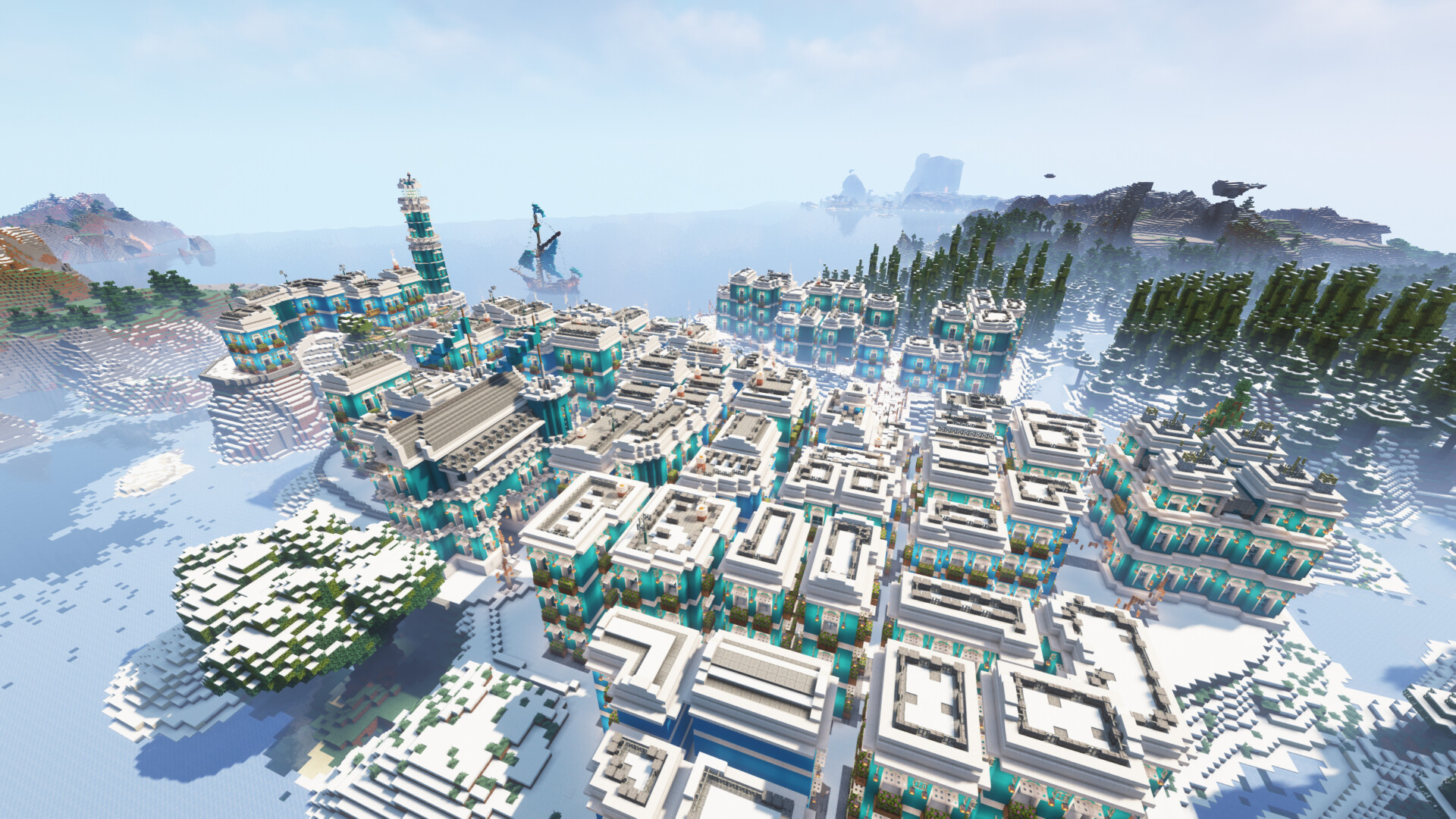 Winter city Minecraft Map
