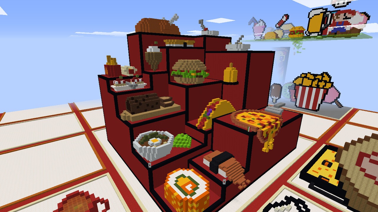 Food Festival Build Battle Fruitlab Server Event Minecraft Map