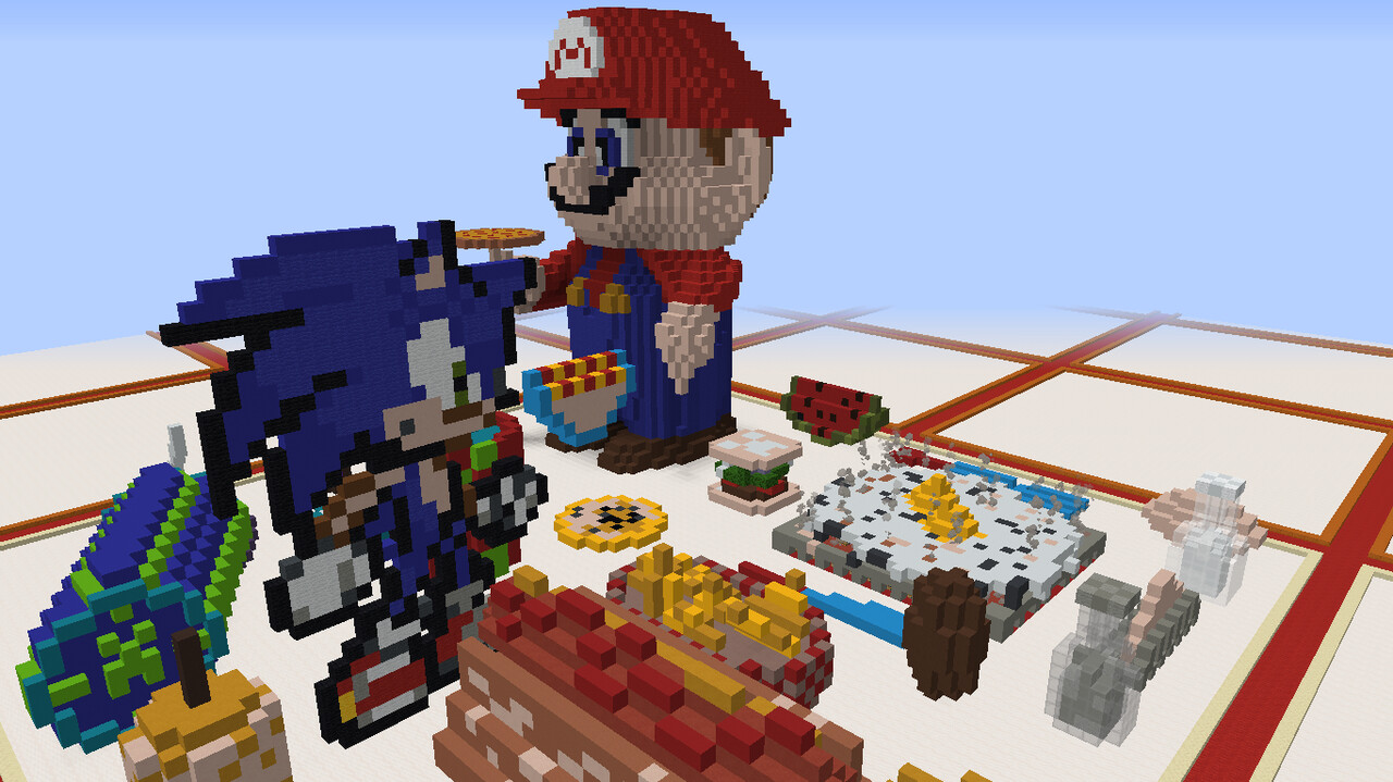 Food Festival Build Battle Fruitlab Server Event Minecraft Map