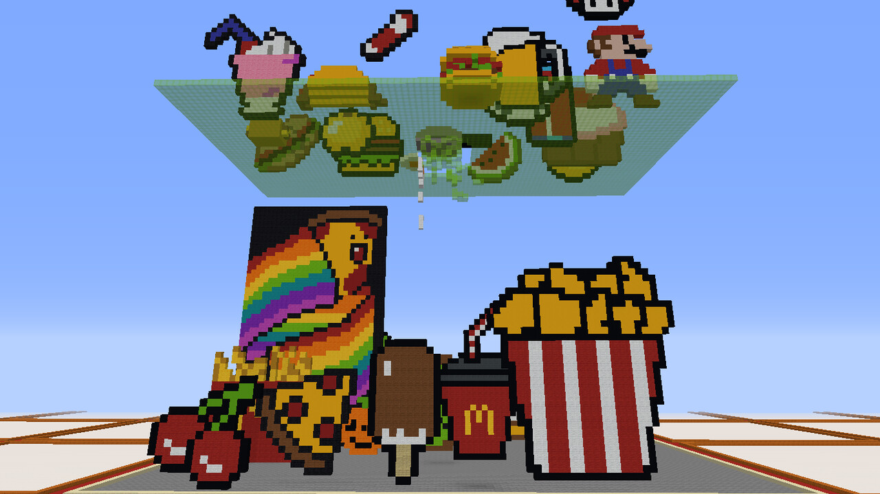 Food Festival Build Battle Fruitlab Server Event Minecraft Map