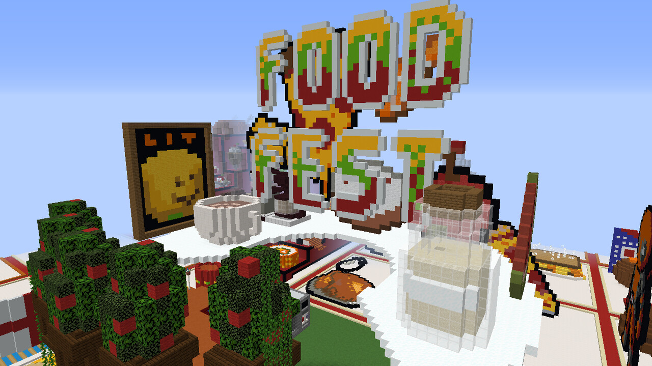 Food Festival Build Battle Fruitlab Server Event Minecraft Map