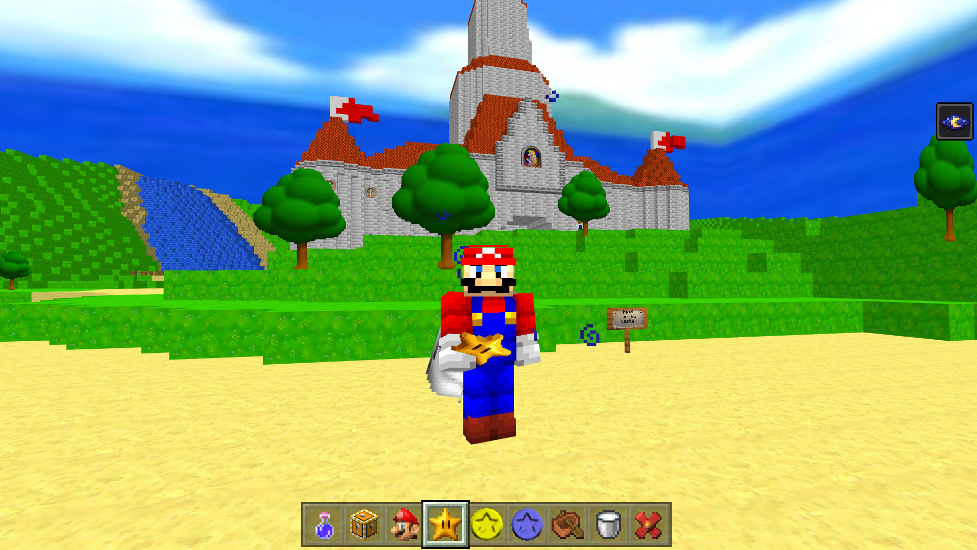 Super Mario 64 Minecraft Map
