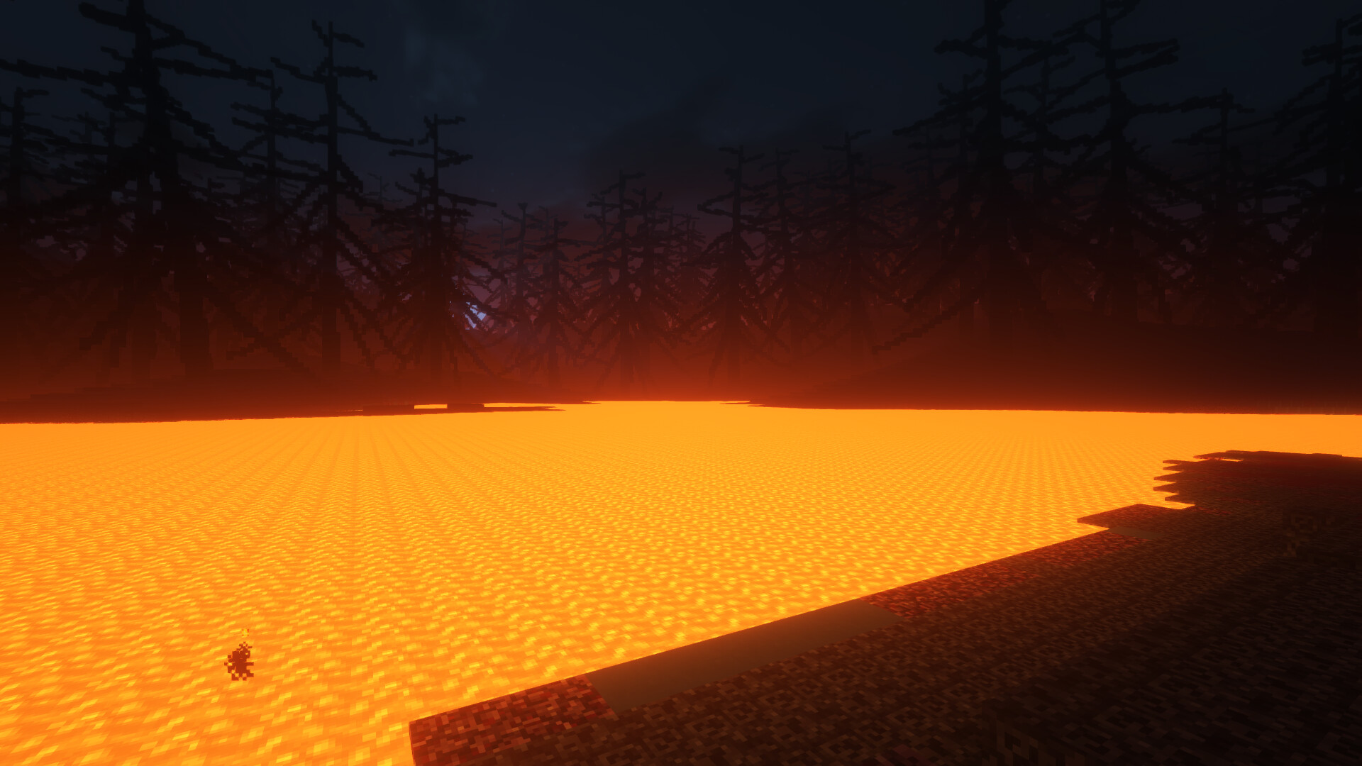 Burnt forest 1500x1500 Minecraft Map