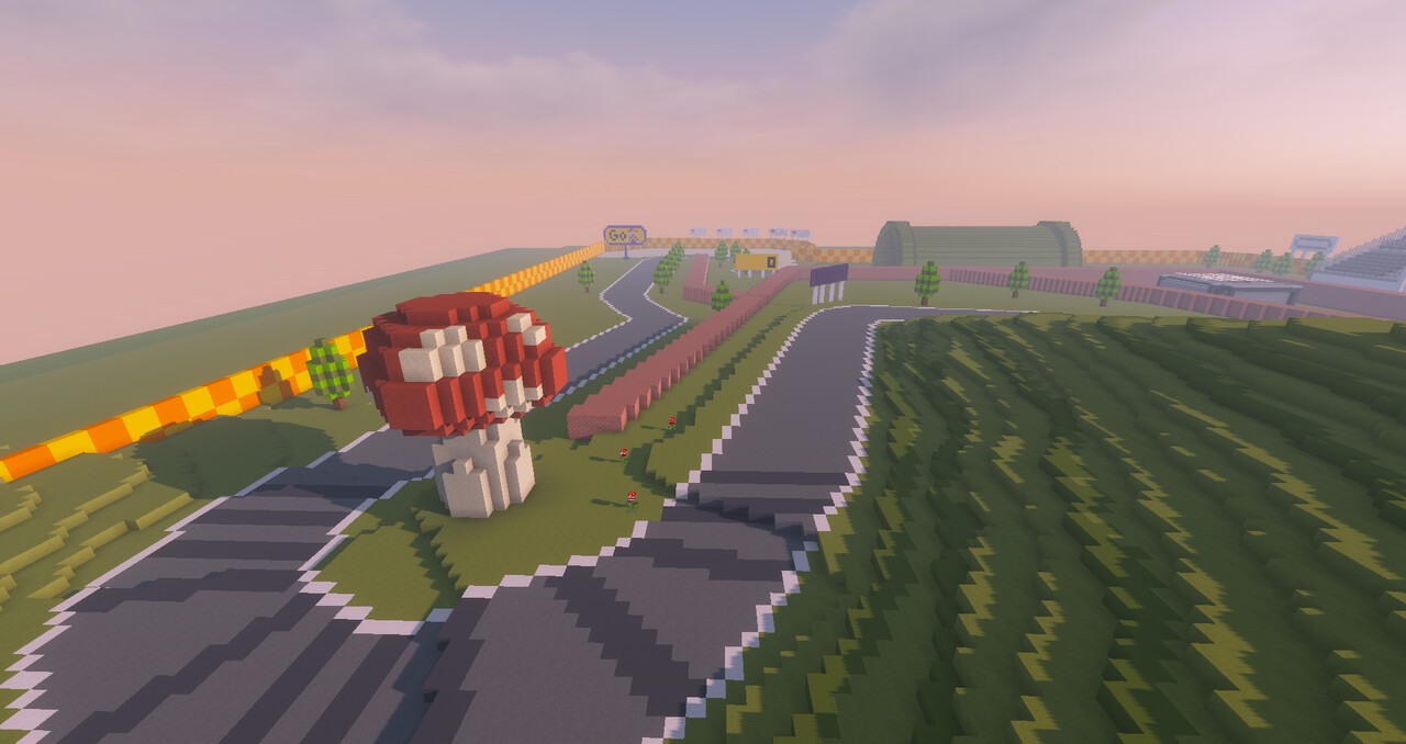 Mario Kart 64 Raceway Minecraft Map