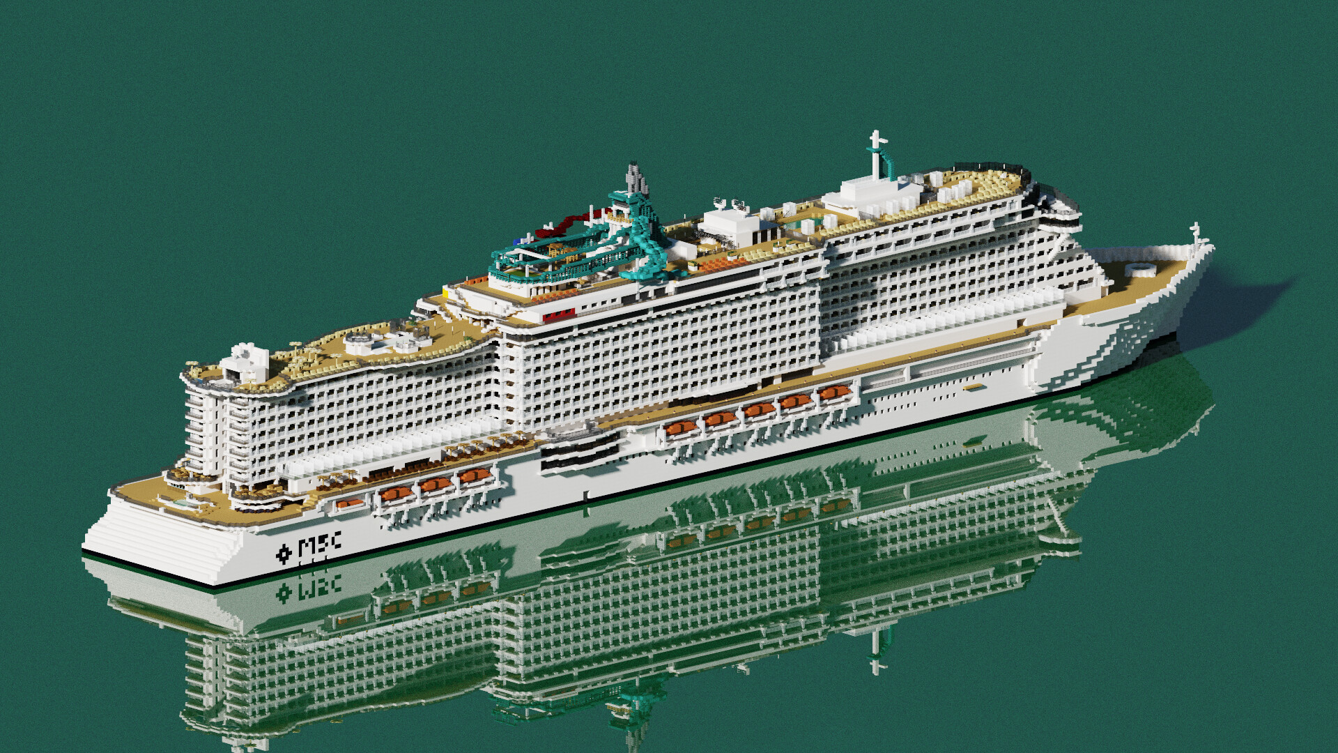 MSC Seaview 11 With Interiors + DOWNLOAD Minecraft Map