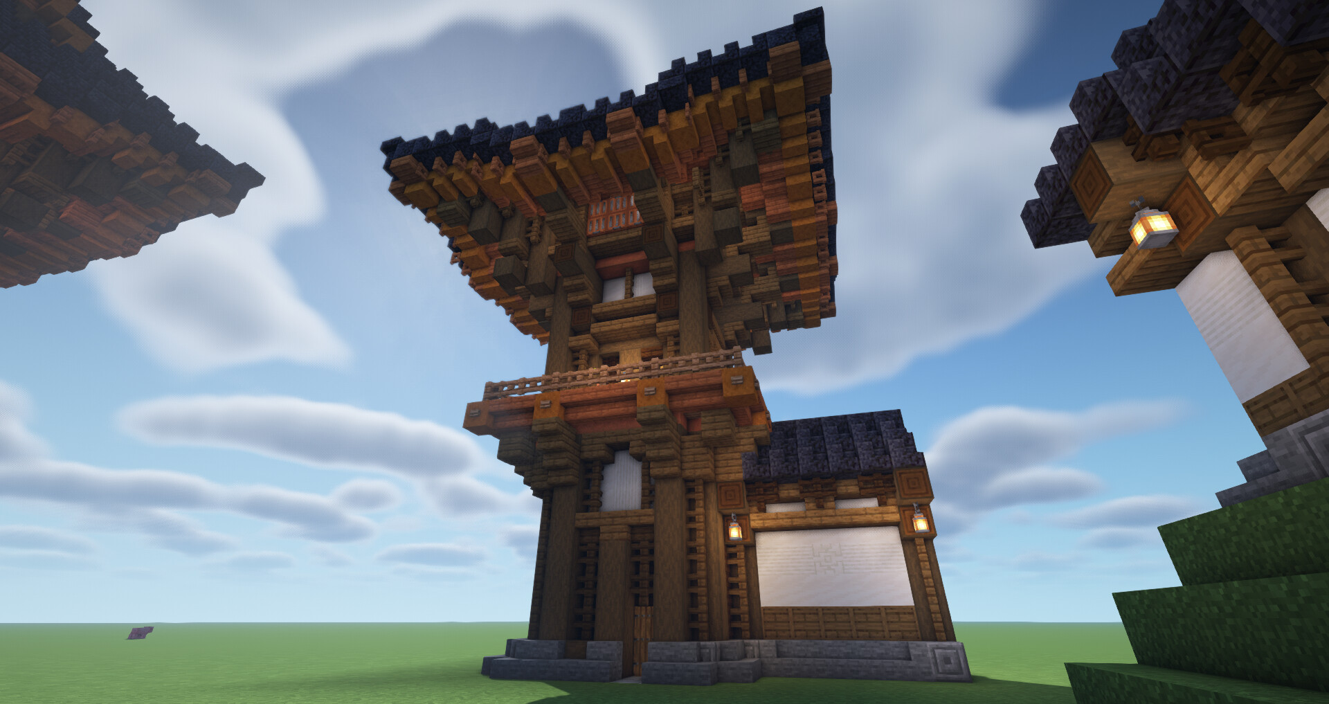 Japanese Walls and Towers Minecraft Map