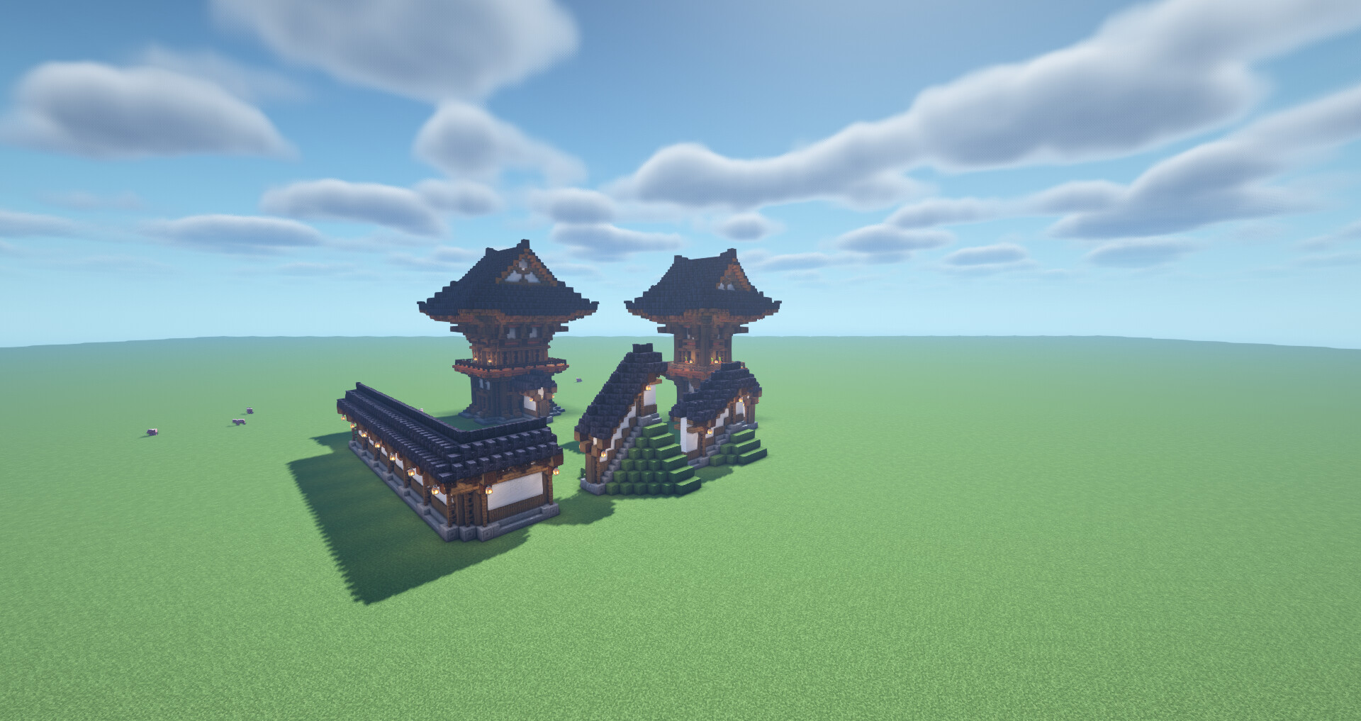Japanese Walls and Towers Minecraft Map