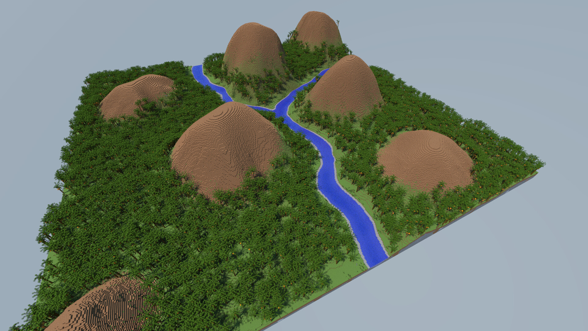 Chocolate Hills 1.12x (not a survival map) Minecraft Map