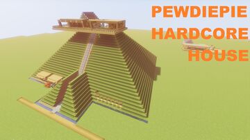 PewDiePie Minecraft Hardcore House Minecraft Map & Project