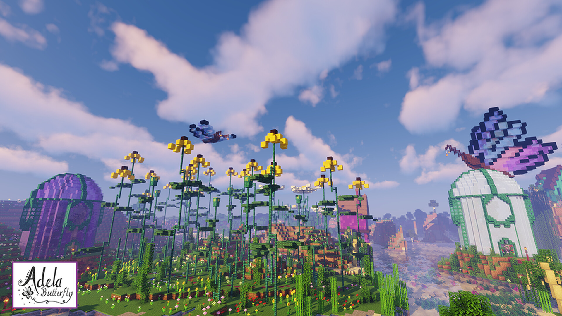 Butterfly village Minecraft Map