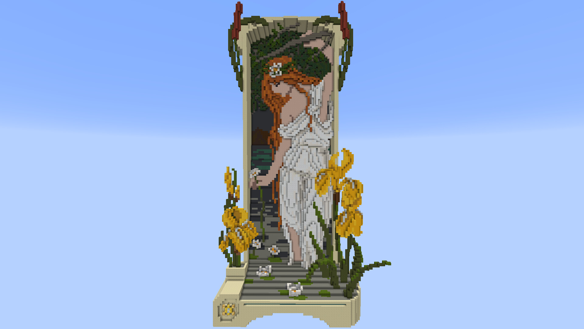 Art Nouveau Flowers of Water Minecraft Map