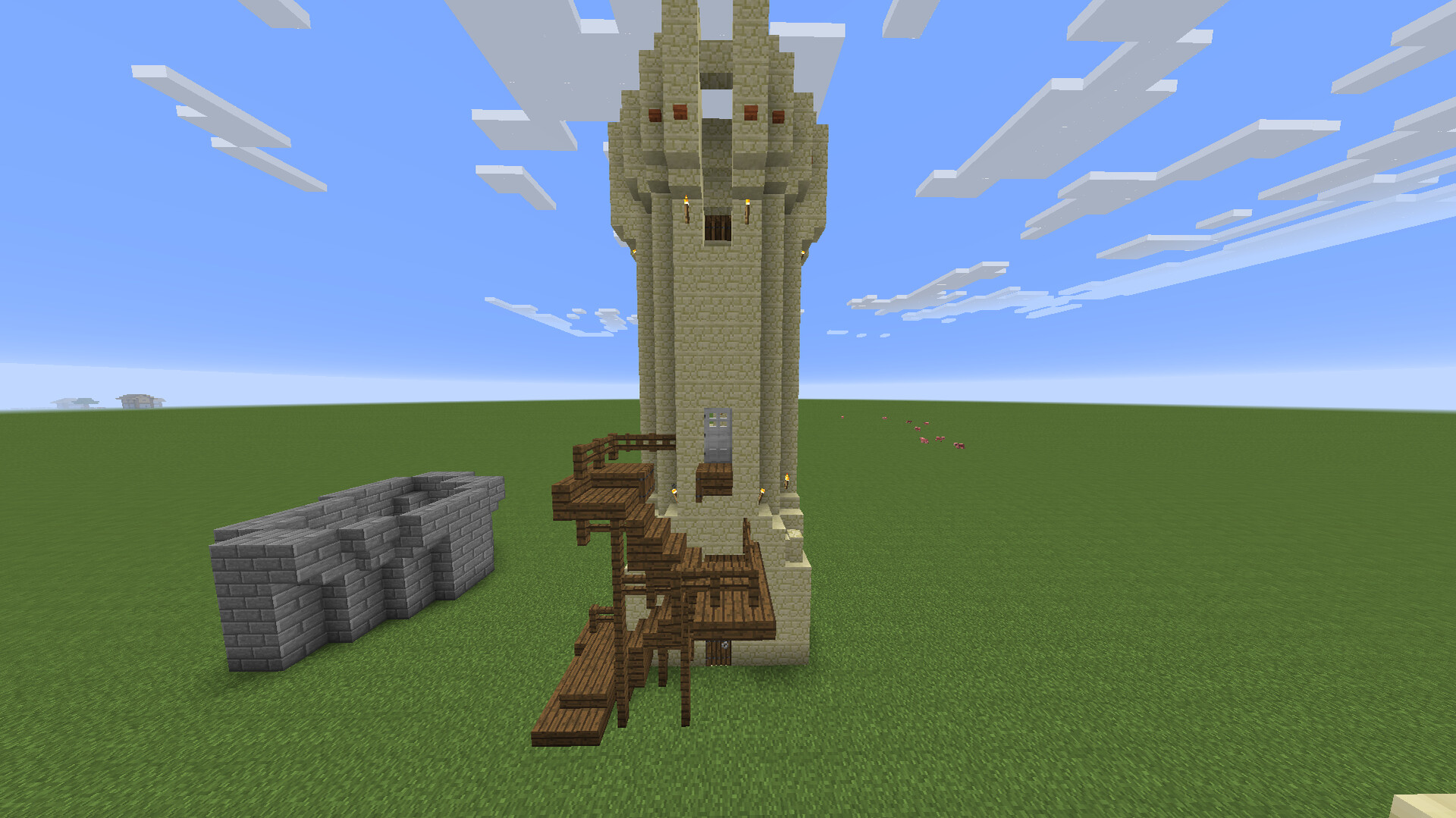 Sandstone Tower + Retractable bridge Minecraft Map