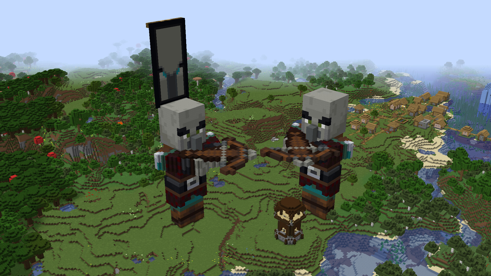 Pillager Mob Statues Minecraft Map