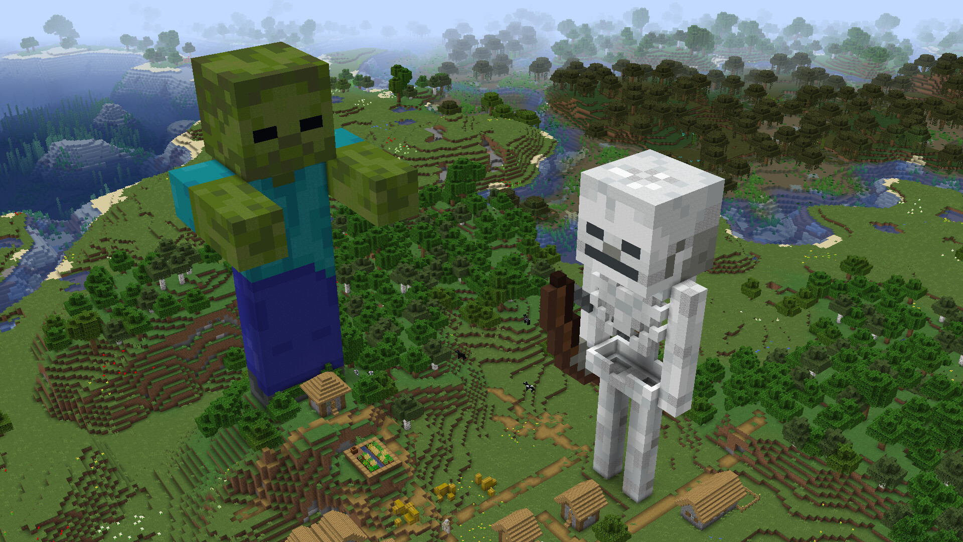 Zombie Mob Statues Minecraft Map