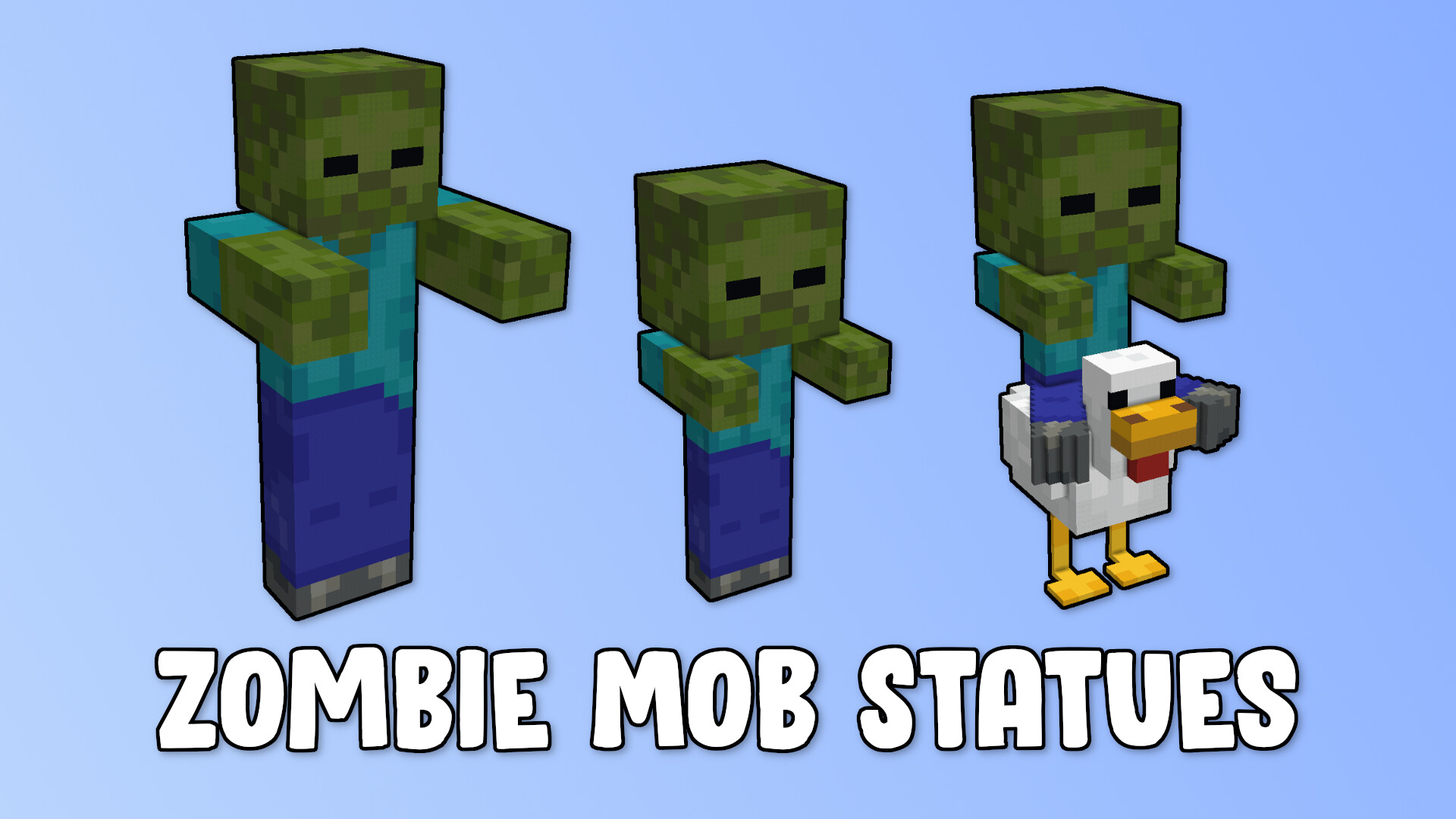 Zombie Mob Statues Minecraft Map
