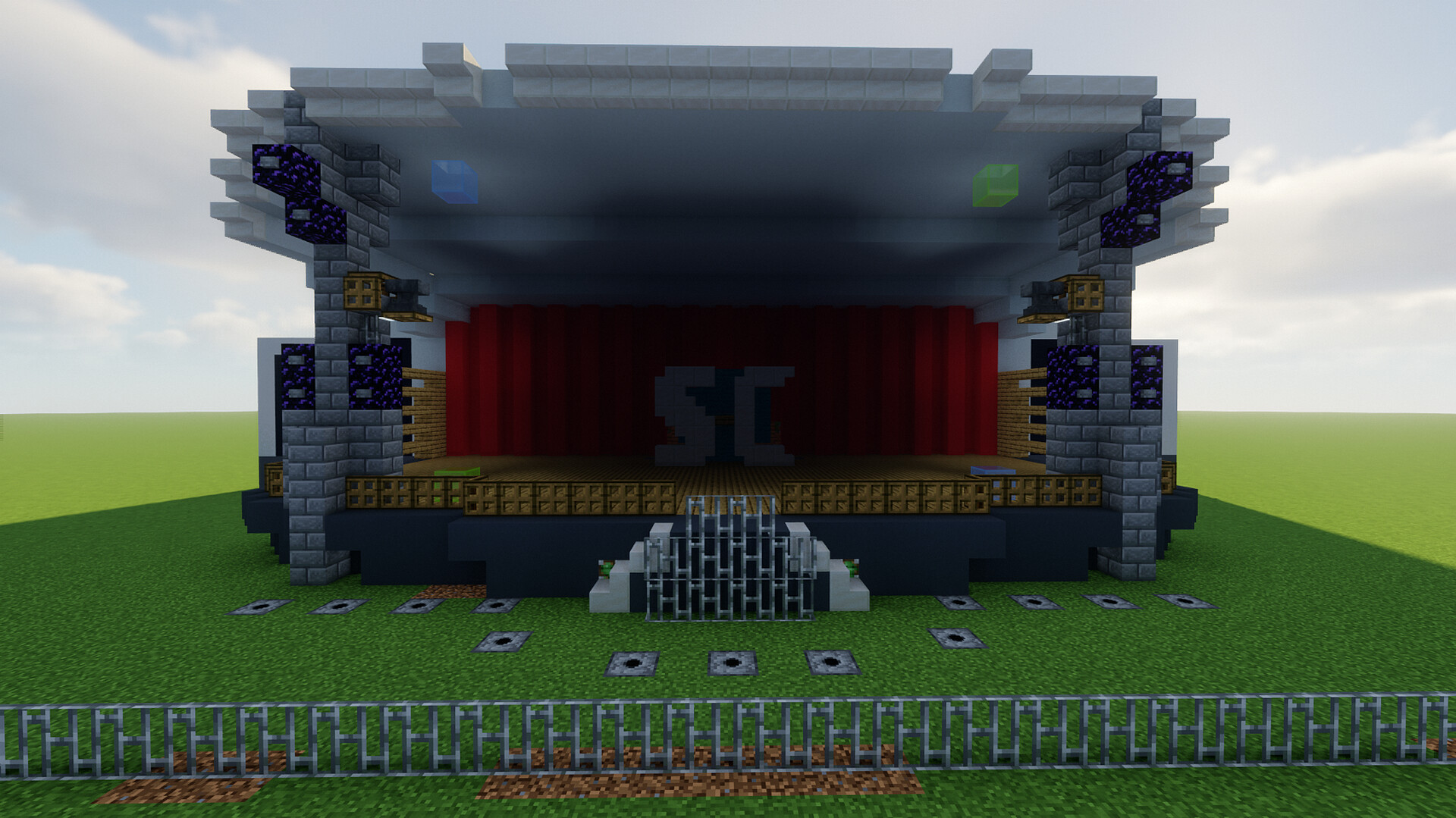 Minecraft Stage with Redstone Minecraft Map