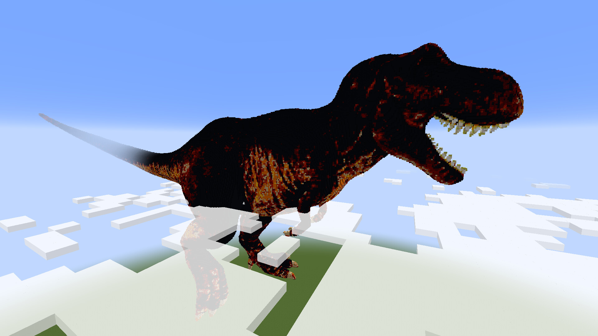 TRex Statue (In four different sizes) Minecraft Map
