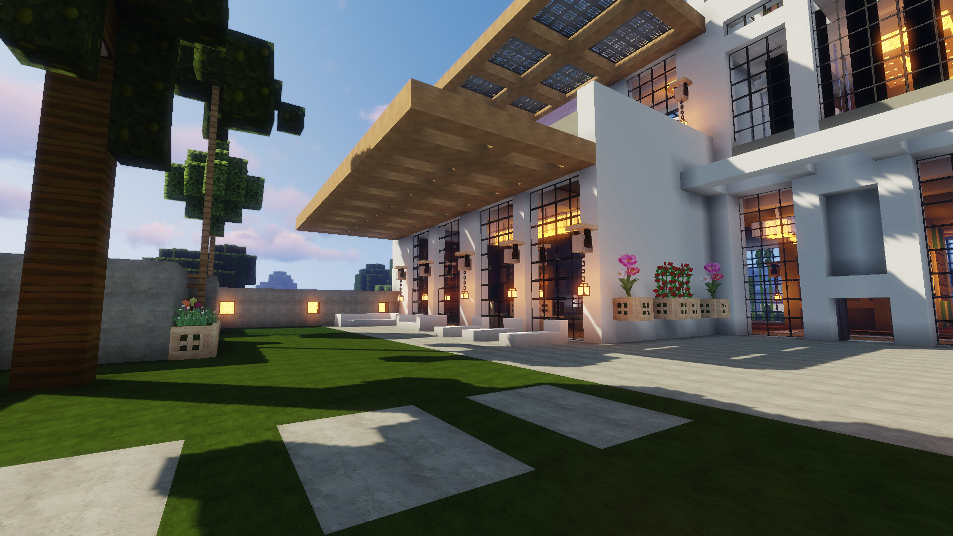 modern beach villa's Minecraft Map