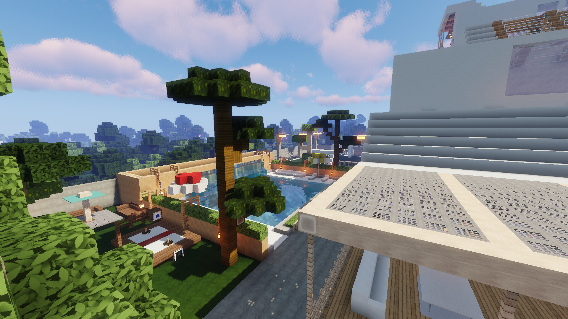 modern beach villa's Minecraft Map
