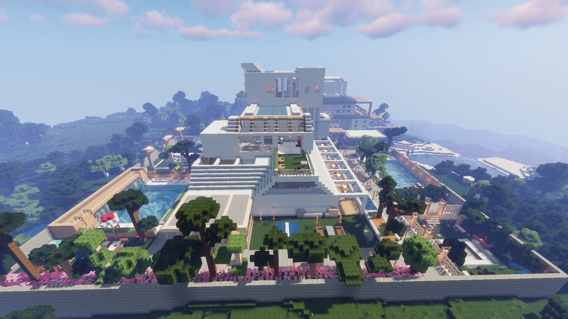modern beach villa's Minecraft Map