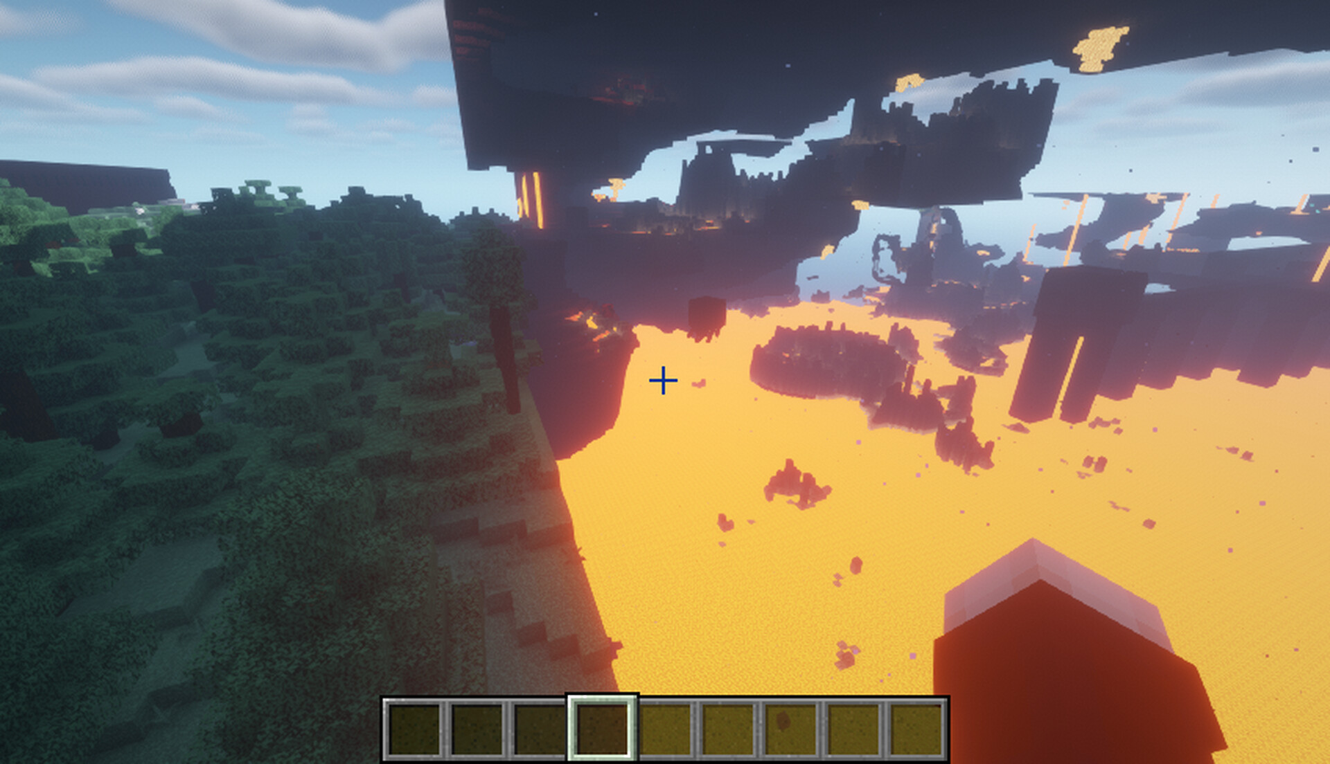 nether and overworld merged together Minecraft Map