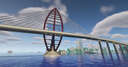Azure suspension bridge Minecraft Map & Project