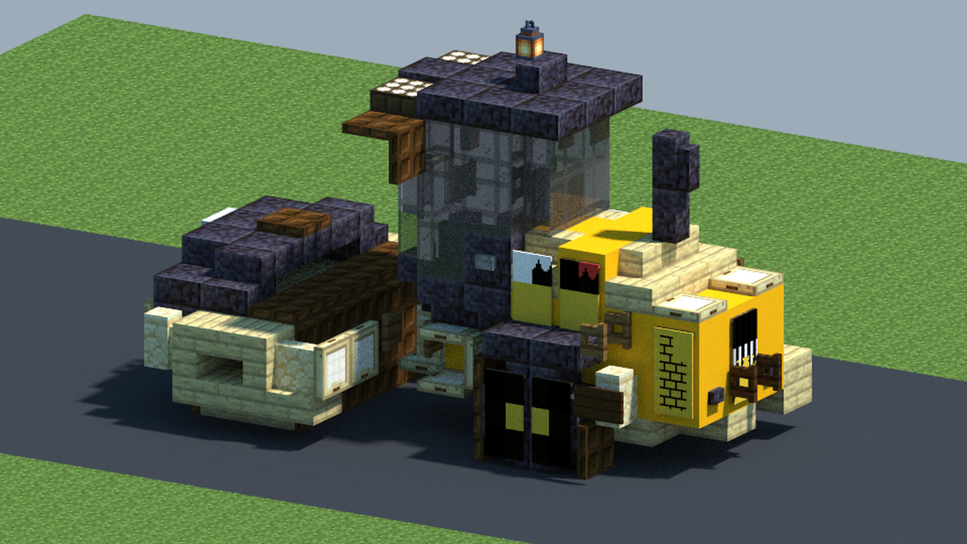 Cat CCS7, Asphalt compactor [With Download] Minecraft Map