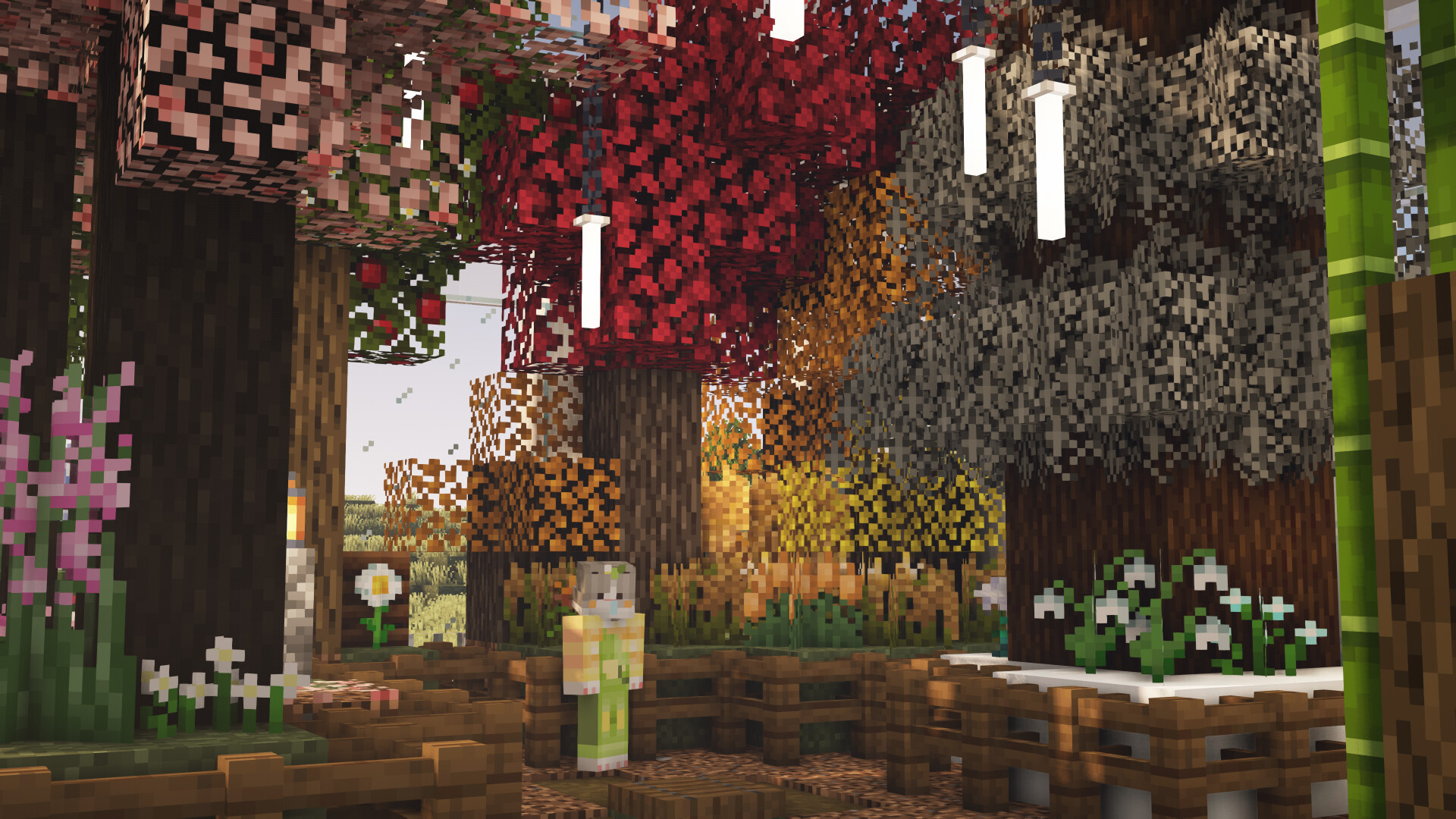 Minecraft A Greenhouse with four seasons Minecraft Map
