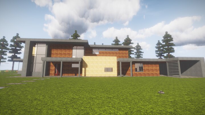 Modern house Little tiles 1.20/1.19.2/1.19.1/1.19/1.18/1.17.1/1.17