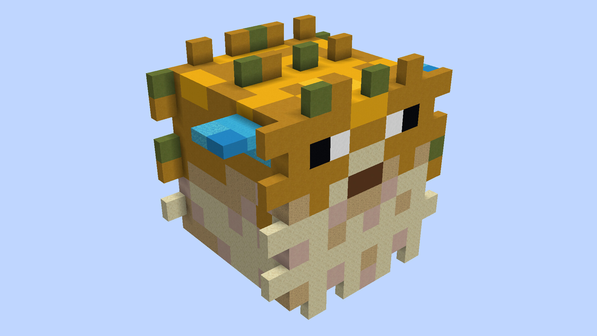 Pufferfish Mob Statues Minecraft Map