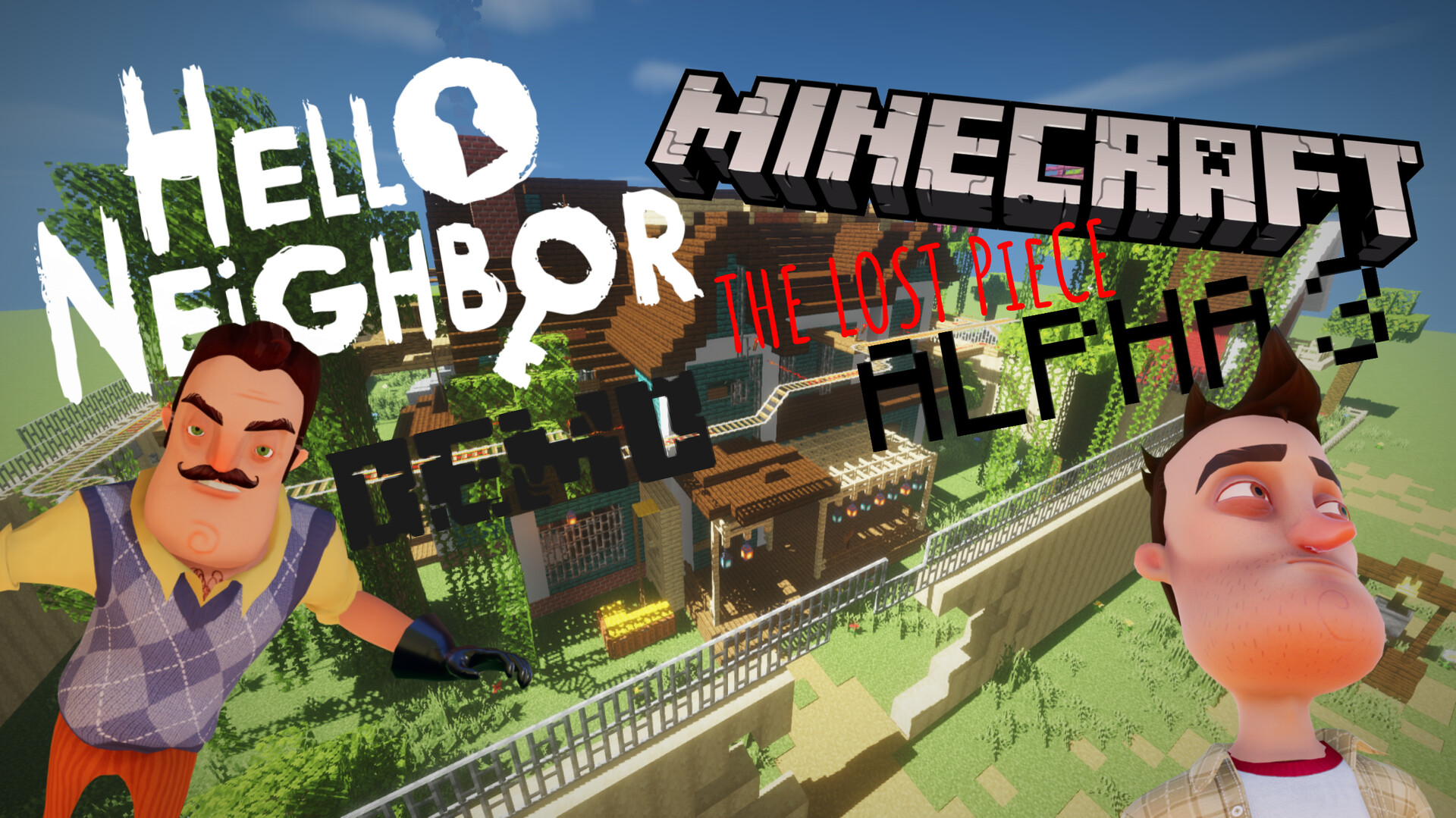 Hello Neighbor | The Lost Piece Alpha 3 DEMO (Minecraft) Minecraft Map