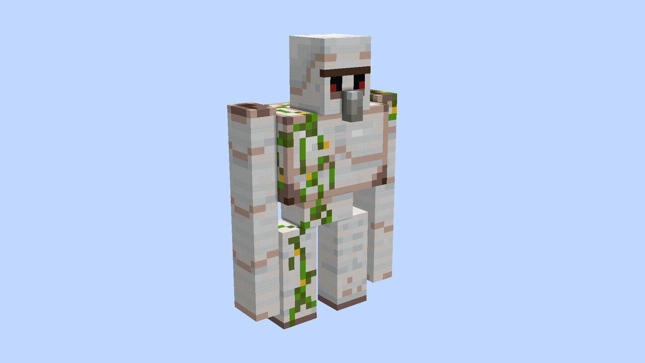 Iron Golem Mob Statue Minecraft Map